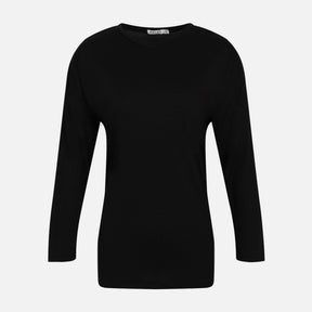 WOMEN RELAXED CREWNECK LONG SLEEVE TEE