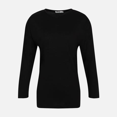 WOMEN RELAXED CREWNECK LONG SLEEVE TEE
