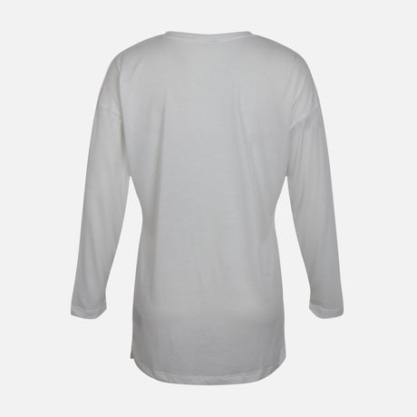 WOMEN RELAXED CREWNECK LONG SLEEVE TEE