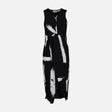 WOMEN FLORAL SLVLESS LONG DRESS