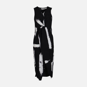 WOMEN FLORAL SLVLESS LONG DRESS