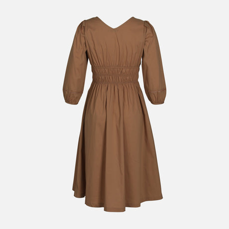 WOMEN SHORT SLEEVE LONG DRESS