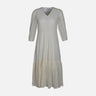WOMEN SHORT SLEEVE LONG LACE DRESS