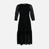 WOMEN SHORT SLEEVE LONG LACE DRESS