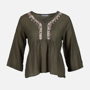 WOMEN DEEP NECK TOP