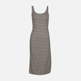 WOMEN SLEEVE LESS LONG RIB DRESS