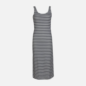 WOMEN SLEEVE LESS LONG RIB DRESS