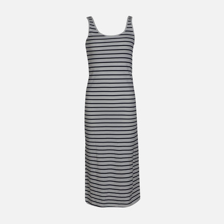 WOMEN SLEEVE LESS LONG RIB DRESS