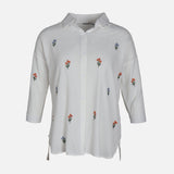 WOMEN EMB LONG SHIRT