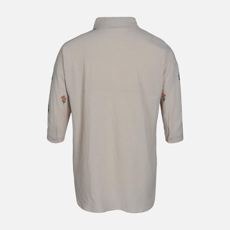 WOMEN EMB LONG SHIRT