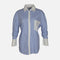 WOMEN LONG SLEEVE LONG STRIPE SHIRT