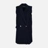WOMEN SLEEVE LESS LONG BLAZER
