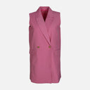 WOMEN SLEEVE LESS LONG BLAZER