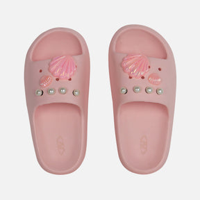 GIRLS BEACH SLIDES SLIPPERS