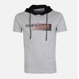 MEN T-SHIRT HOODED REGULAR FIT
