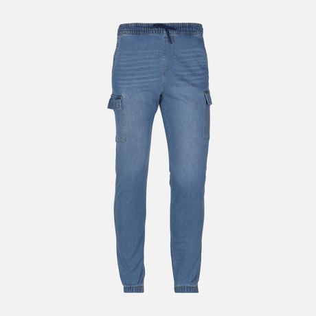 MEN DENIM CARGO JOGGER JEANS
