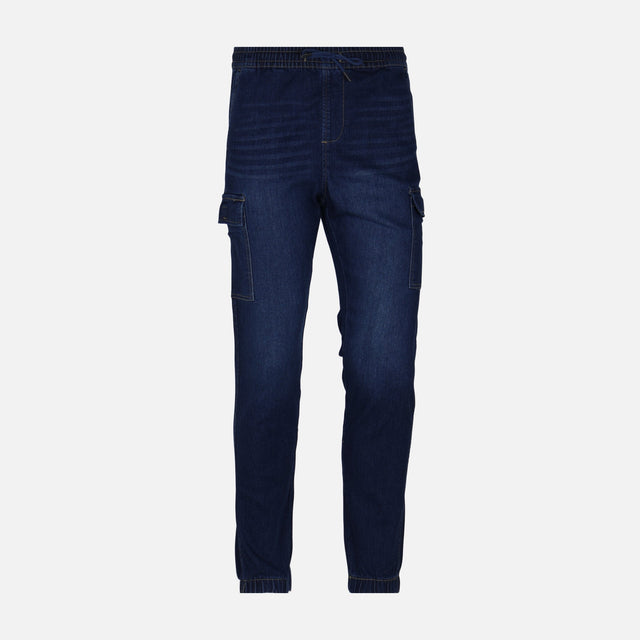 MEN DENIM CARGO JOGGER JEANS
