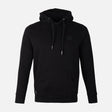 MEN SOLID FLEECE PULLOVER WITH HOOD