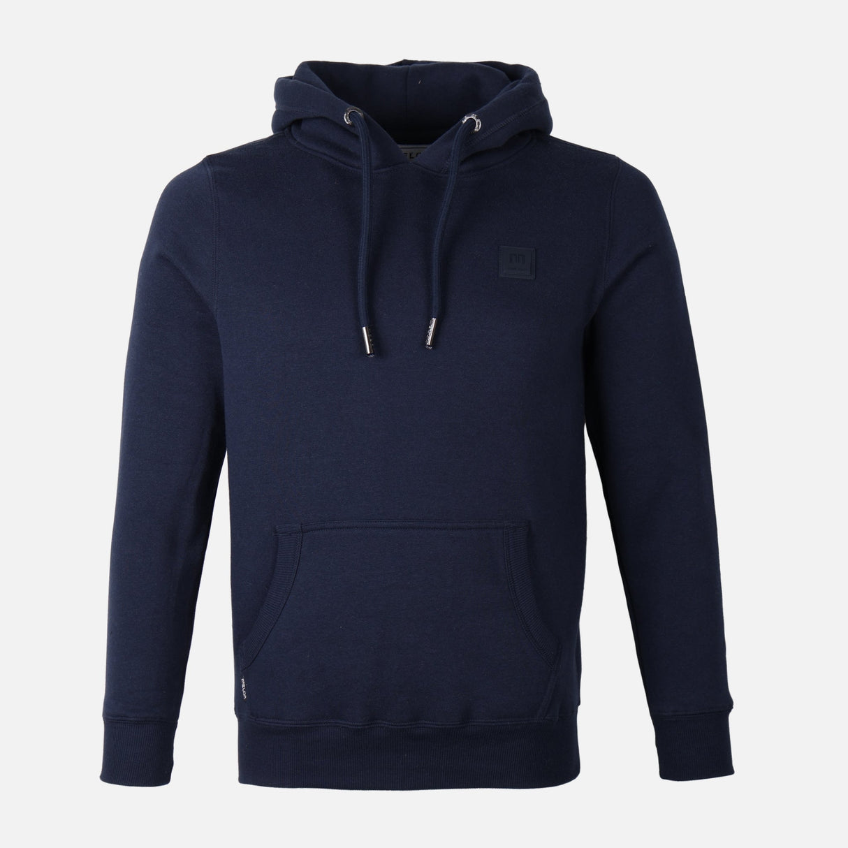 MEN SOLID FLEECE PULLOVER WITH HOOD