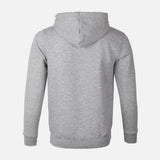 MEN SOLID FLEECE PULLOVER WITH HOOD