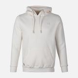 MEN SOLID FLEECE PULLOVER WITH HOOD
