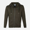 MEN SOLID FLEECE CARDIGAN WITH HOOD