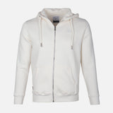 MEN SOLID FLEECE CARDIGAN WITH HOOD