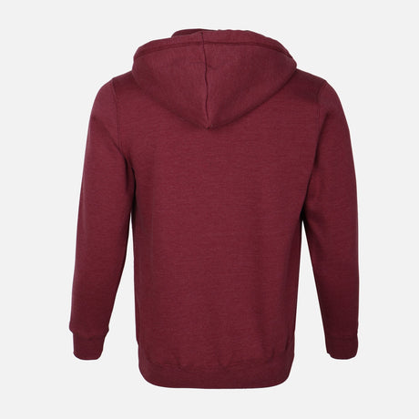 MEN SOLID FLEECE CARDIGAN WITH HOOD