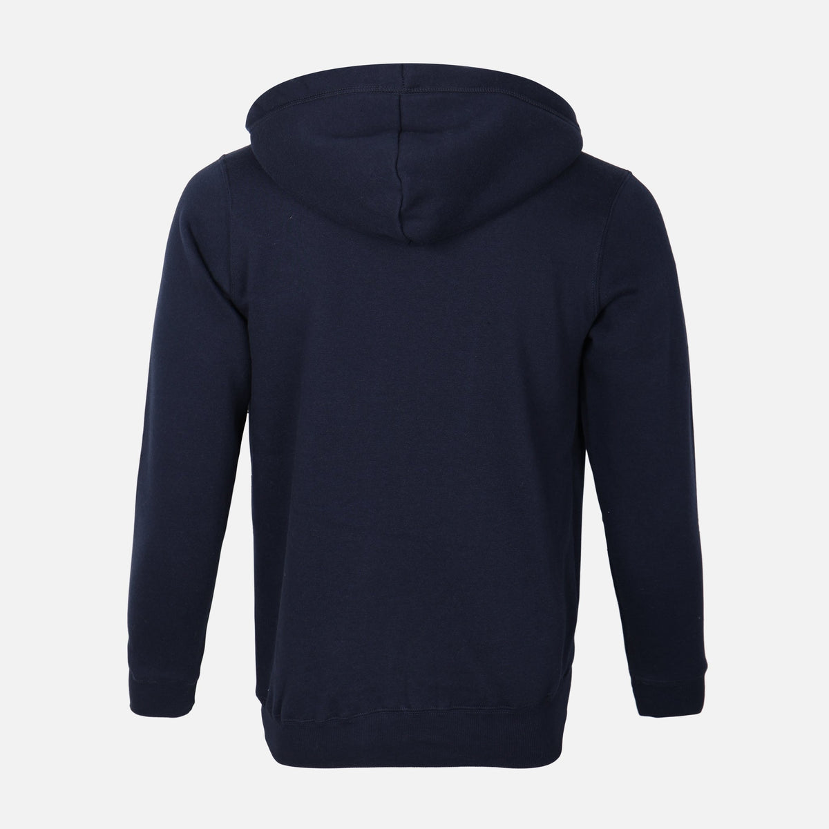 MEN SOLID FLEECE CARDIGAN WITH HOOD