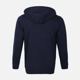 MEN SOLID FLEECE CARDIGAN WITH HOOD