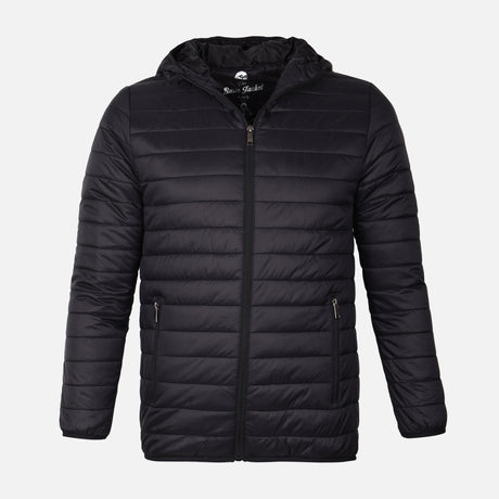 MEN BASIC PADDED JACKET WITH HOOD