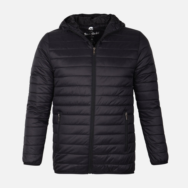 MEN BASIC PADDED JACKET WITH HOOD