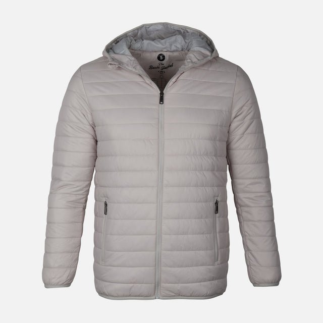MEN BASIC PADDED JACKET WITH HOOD
