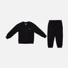BOYS 2 PIECES SET SWEATSHIRT CREW NECK- ZIPPER & PANT SOLID  