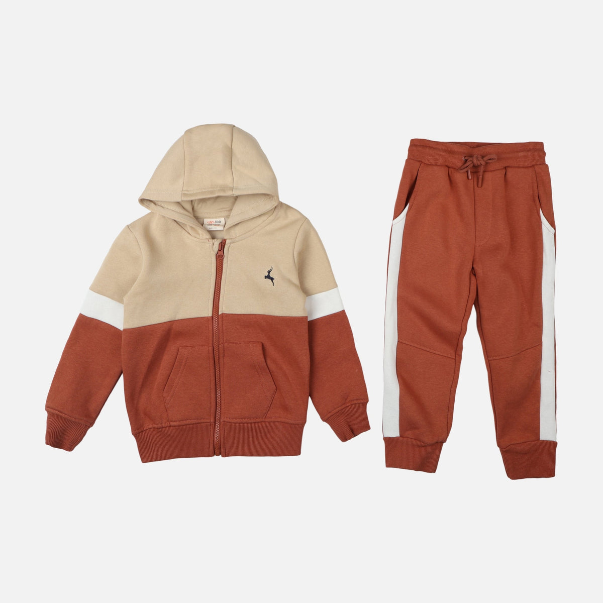 BOYS 2 PIECES SET ( JOGGER & HOODIE WITH ZIPPER )