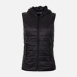 WOMEN BASIC PADDED VEST WITH HOOD