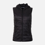 WOMEN BASIC PADDED VEST WITH HOOD