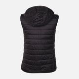 WOMEN BASIC PADDED VEST WITH HOOD
