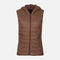 WOMEN BASIC PADDED VEST WITH HOOD