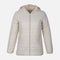WOMEN BASIC PADDED JACKET WITH HOOD