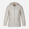 WOMEN BASIC PADDED JACKET WITH HOOD