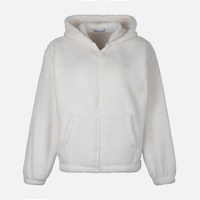 WOMEN SHERPA FULL-ZIP HOODIE