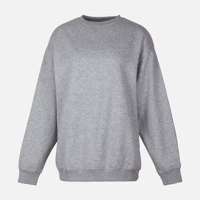WOMEN FLEECE OVERSIZED LONG SWEATSHIRT
