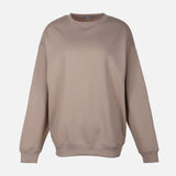WOMEN FLEECE OVERSIZED LONG SWEATSHIRT