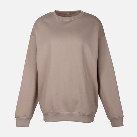 WOMEN FLEECE OVERSIZED LONG SWEATSHIRT