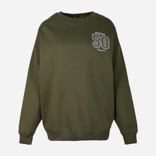 WOMEN FLEECE OVERSIZED SWEATSHIRT