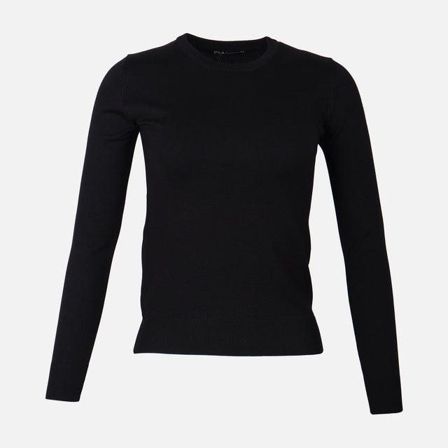 WOMEN BASIC SWEATER CREWNECK