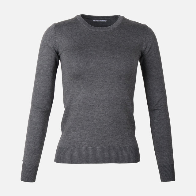 WOMEN BASIC SWEATER CREWNECK