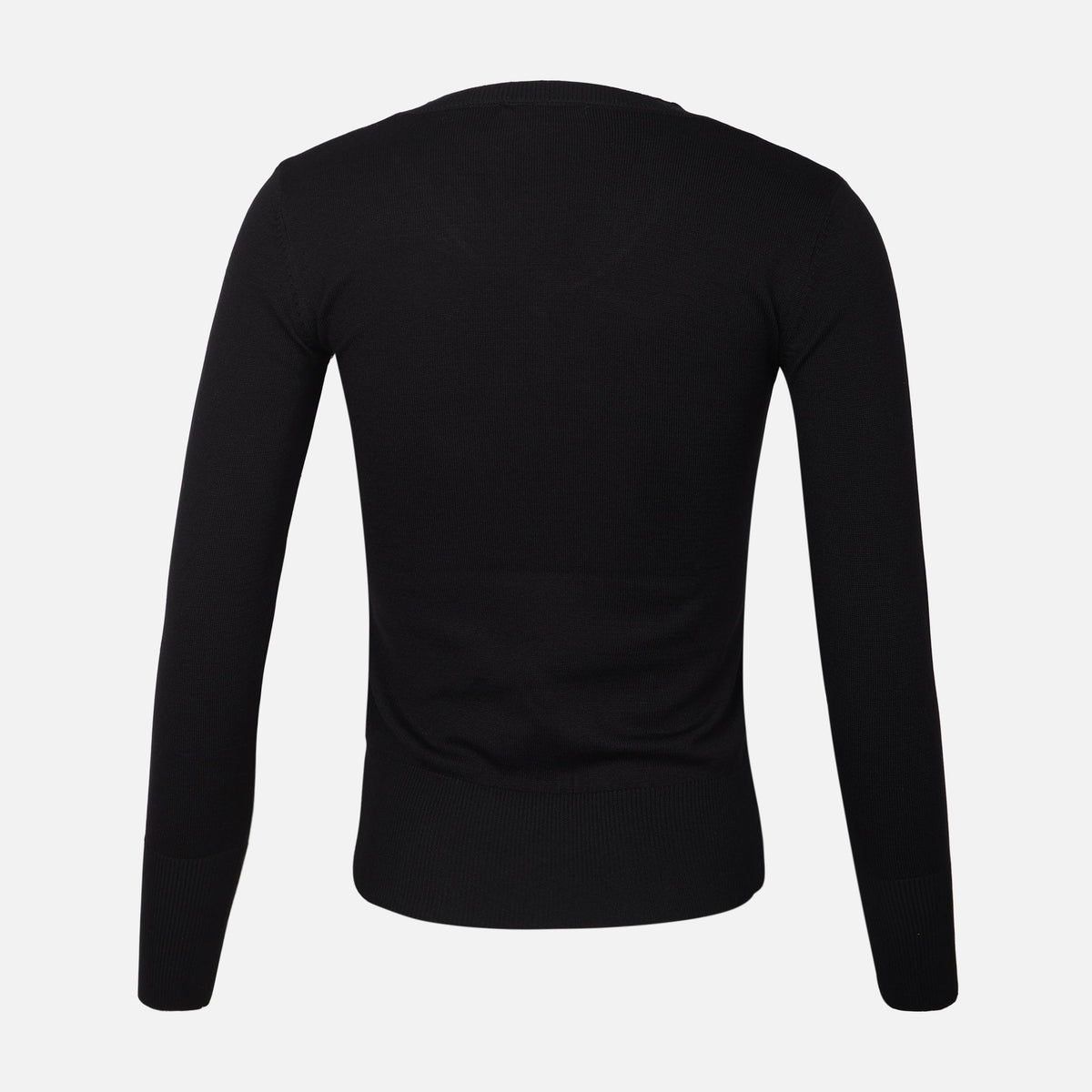 WOMEN BASIC SWEATER V-NECK