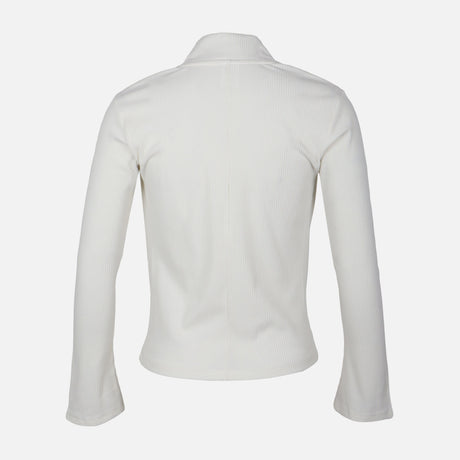 WOMEN FULL-ZIP RIBBED CARDIGAN